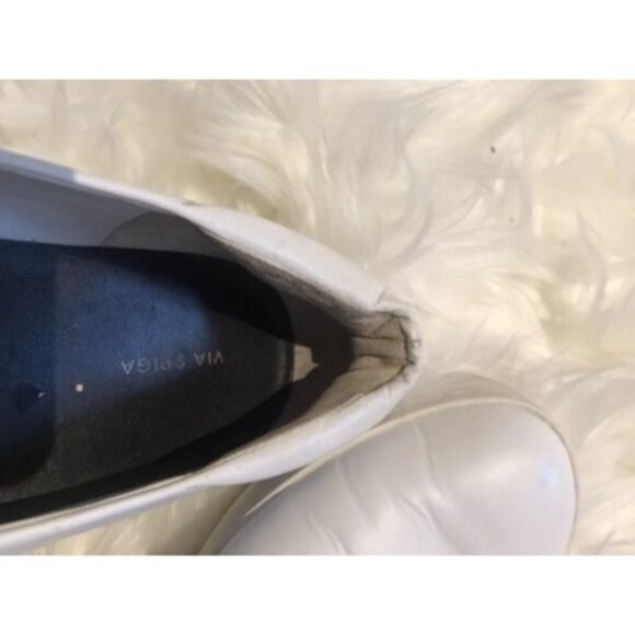 VIA SPIGA Women's  Platform Slip on Sneakers Black/White Size 9 Funky Y2K style - Picture 7 of 8